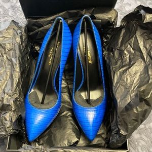 Saint Laurent Janis Python Pumps Size 37